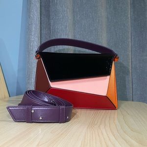 Mlouye Naomi bag in Cranberry